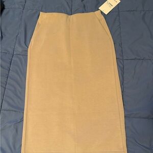 Lululemon Softstreme High-Rise Midi Skirt Mojave Tan Size 8